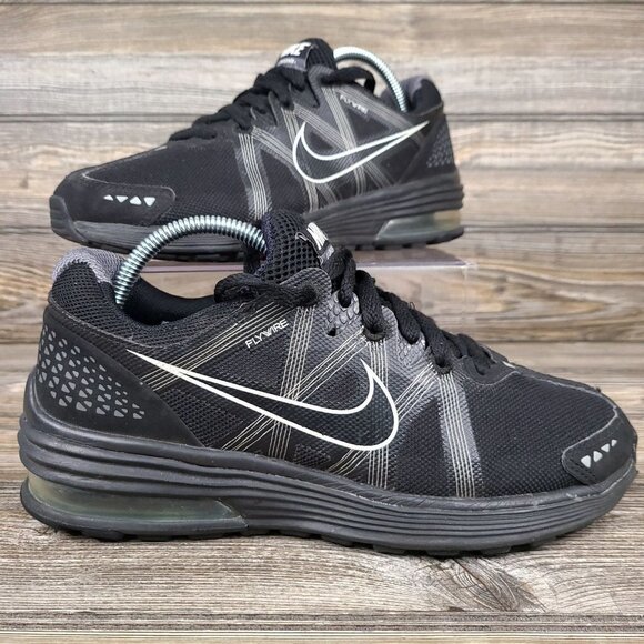Nike Shoes - Nike Lunar MX + Plus FlyWire Black Sneakers Shoes Women's Size 7.5